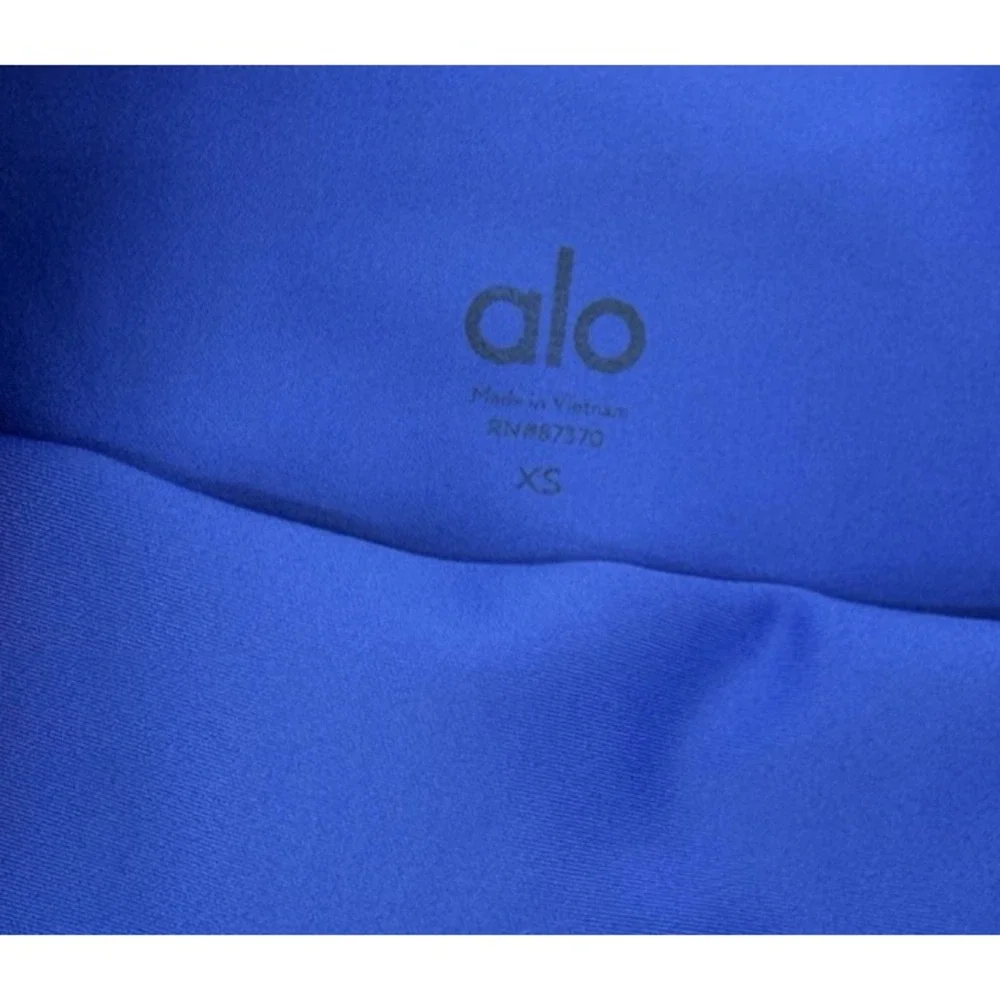 Alo Yoga High Waist Airbrush 7/8 Leggings Vibrant Blue Womens Size XS Active